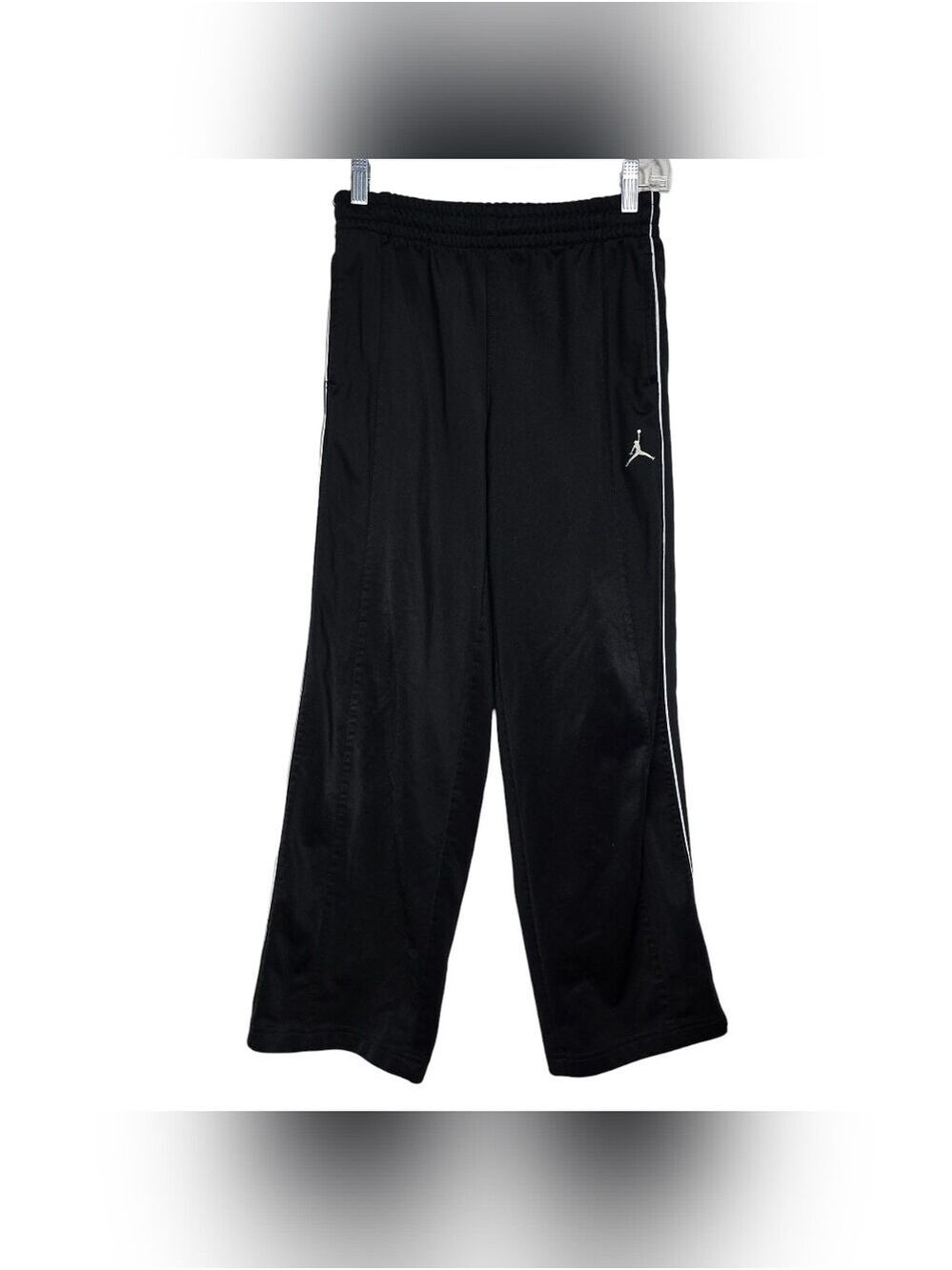 Jordan Black Sweatpants Boys M White